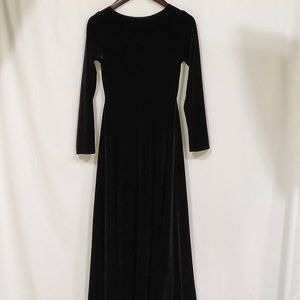 Black Velvet long Dress